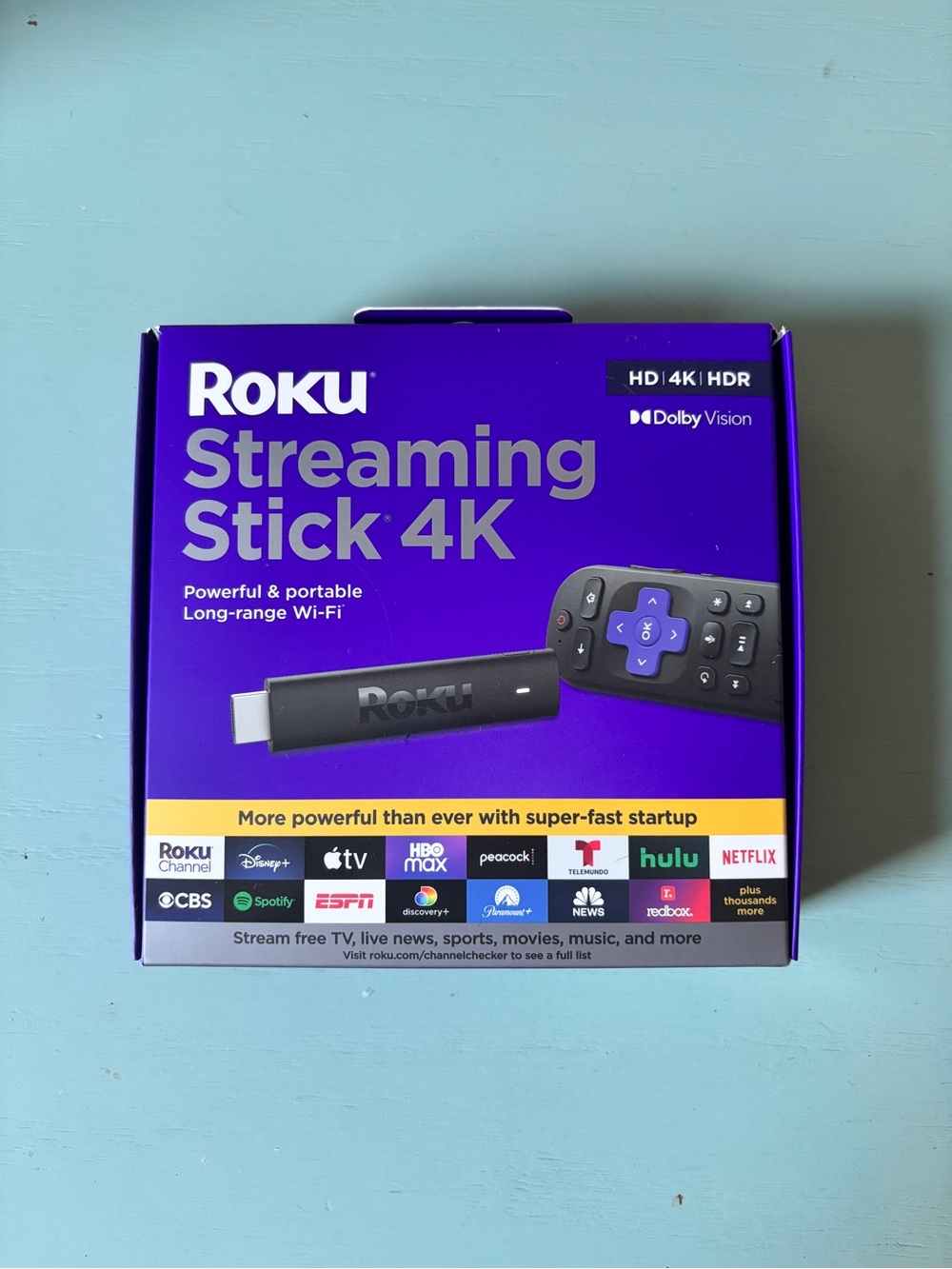 Roku Streaming Stick 4K media player box NIB